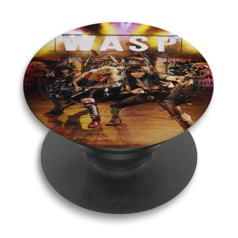 Pastele WASP Band Custom PopSockets Awesome Personalized Phone Grip Holder Pop Up Stand Out Mount Grip Standing Pods Apple iPhone Samsung Google Asus Sony Phone Accessories