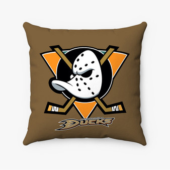 Pastele Anaheim Ducks NHL Custom Pillow Case Personalized Spun Polyester Square Pillow Cover Decorative Cushion Bed Sofa Throw Pillow Home Decor