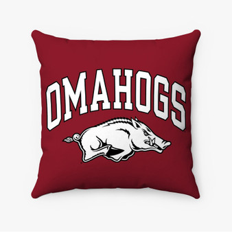 Pastele Arkansas Razorbacks Custom Pillow Case Personalized Spun Polyester Square Pillow Cover Decorative Cushion Bed Sofa Throw Pillow Home Decor