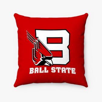 Pastele Ball State Cardinals Custom Pillow Case Personalized Spun Polyester Square Pillow Cover Decorative Cushion Bed Sofa Throw Pillow Home Decor