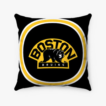 Pastele Boston Bruins NHL Custom Pillow Case Personalized Spun Polyester Square Pillow Cover Decorative Cushion Bed Sofa Throw Pillow Home Decor