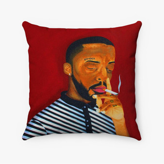 Pastele Brent Faiyaz Custom Pillow Case Personalized Spun Polyester Square Pillow Cover Decorative Cushion Bed Sofa Throw Pillow Home Decor