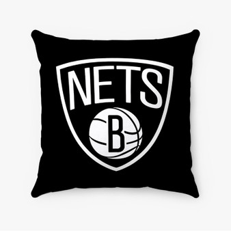 Pastele Brooklyn Nets NBA Art Custom Pillow Case Personalized Spun Polyester Square Pillow Cover Decorative Cushion Bed Sofa Throw Pillow Home Decor