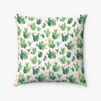 Pastele Cactus Pattern Custom Pillow Case Personalized Spun Polyester Square Pillow Cover Decorative Cushion Bed Sofa Throw Pillow Home Decor