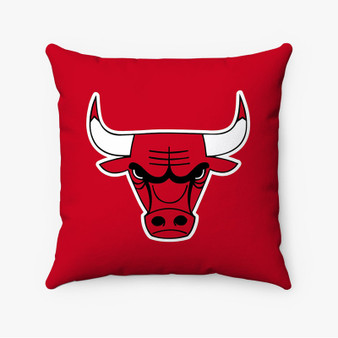 Pastele Chicago Bulls NBA Art Custom Pillow Case Personalized Spun Polyester Square Pillow Cover Decorative Cushion Bed Sofa Throw Pillow Home Decor