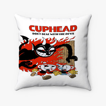 Pastele Cuphead Arts Custom Pillow Case Personalized Spun Polyester Square Pillow Cover Decorative Cushion Bed Sofa Throw Pillow Home Decor
