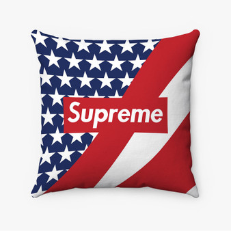 Pastele Flag Supreme Custom Pillow Case Personalized Spun Polyester Square Pillow Cover Decorative Cushion Bed Sofa Throw Pillow Home Decor