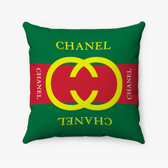 Pastele Gucci Chanel Custom Pillow Case Personalized Spun Polyester Square Pillow Cover Decorative Cushion Bed Sofa Throw Pillow Home Decor