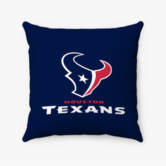 Pastele Houston Texans NFL Art Custom Pillow Case Personalized Spun Polyester Square Pillow Cover Decorative Cushion Bed Sofa Throw Pillow Home Decor