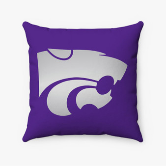 Pastele Kansas State Wildcats Custom Pillow Case Personalized Spun Polyester Square Pillow Cover Decorative Cushion Bed Sofa Throw Pillow Home Decor