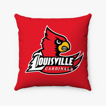 Pastele Louisville Cardinals Custom Pillow Case Personalized Spun Polyester Square Pillow Cover Decorative Cushion Bed Sofa Throw Pillow Home Decor