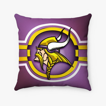 Pastele Minnesota Vikings NFL Custom Pillow Case Personalized Spun Polyester Square Pillow Cover Decorative Cushion Bed Sofa Throw Pillow Home Decor