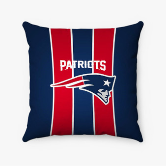 Pastele New England Patriots NFL Custom Pillow Case Personalized Spun Polyester Square Pillow Cover Decorative Cushion Bed Sofa Throw Pillow Home Decor