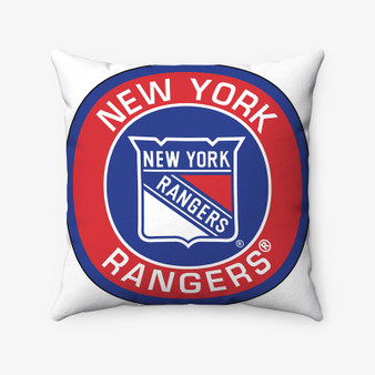 Pastele New York Rangers NHL Custom Pillow Case Personalized Spun Polyester Square Pillow Cover Decorative Cushion Bed Sofa Throw Pillow Home Decor