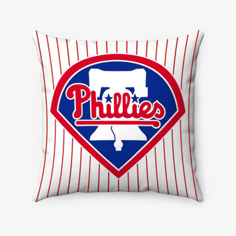 Pastele Philadelphia Phillies MLB Custom Pillow Case Personalized Spun Polyester Square Pillow Cover Decorative Cushion Bed Sofa Throw Pillow Home Decor