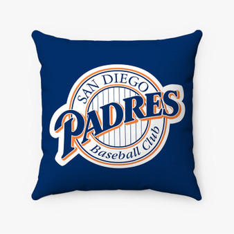 Pastele San Diego Padres MLB Custom Pillow Case Personalized Spun Polyester Square Pillow Cover Decorative Cushion Bed Sofa Throw Pillow Home Decor
