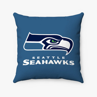 Pastele Seattle Seahawks NFL Art Custom Pillow Case Personalized Spun Polyester Square Pillow Cover Decorative Cushion Bed Sofa Throw Pillow Home Decor