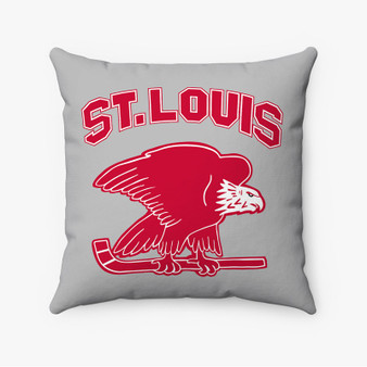 Pastele St Louis Eagles NHL Custom Pillow Case Personalized Spun Polyester Square Pillow Cover Decorative Cushion Bed Sofa Throw Pillow Home Decor