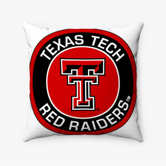 Pastele Texas Tech Red Raiders Custom Pillow Case Personalized Spun Polyester Square Pillow Cover Decorative Cushion Bed Sofa Throw Pillow Home Decor