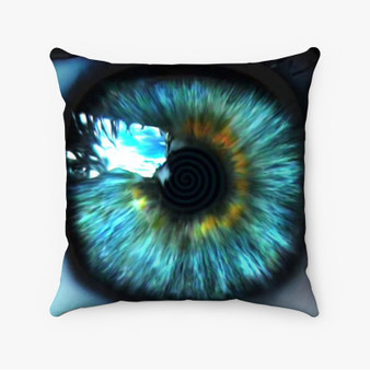 Pastele Tuquoise Eyes Custom Pillow Case Personalized Spun Polyester Square Pillow Cover Decorative Cushion Bed Sofa Throw Pillow Home Decor