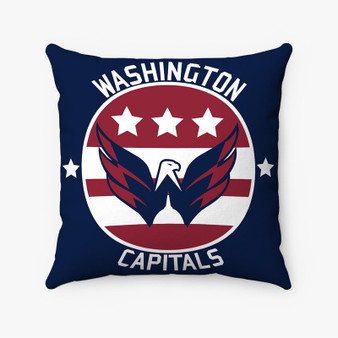 Pastele Washington Capitals NHL Custom Pillow Case Personalized Spun Polyester Square Pillow Cover Decorative Cushion Bed Sofa Throw Pillow Home Decor