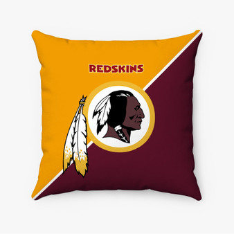 Pastele Washington Redskins NFL Custom Pillow Case Personalized Spun Polyester Square Pillow Cover Decorative Cushion Bed Sofa Throw Pillow Home Decor