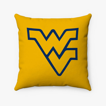 Pastele West Virginia Mountaineers Art Custom Pillow Case Personalized Spun Polyester Square Pillow Cover Decorative Cushion Bed Sofa Throw Pillow Home Decor