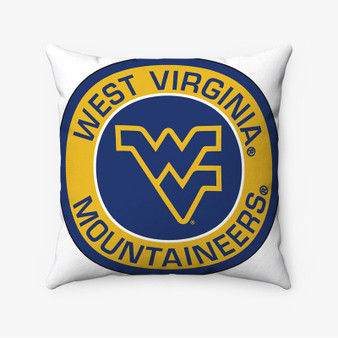 Pastele West Virginia Mountaineers Custom Pillow Case Personalized Spun Polyester Square Pillow Cover Decorative Cushion Bed Sofa Throw Pillow Home Decor