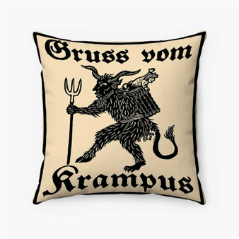 Pastele Krampus Custom Pillow Case Personalized Spun Polyester Square Pillow Cover Decorative Cushion Bed Sofa Throw Pillow Home Decor