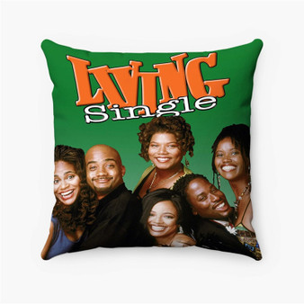 Pastele Living Single Custom Pillow Case Personalized Spun Polyester Square Pillow Cover Decorative Cushion Bed Sofa Throw Pillow Home Decor