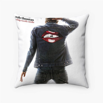 Pastele Rob Thomas Chip Tooth Smile Custom Pillow Case Personalized Spun Polyester Square Pillow Cover Decorative Cushion Bed Sofa Throw Pillow Home Decor