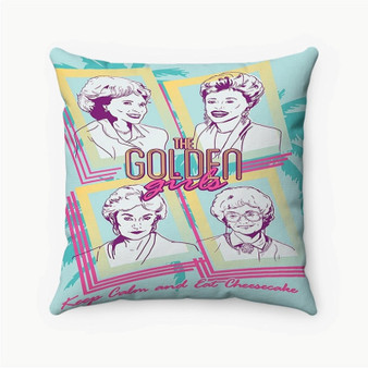 Pastele The Golden Girls Custom Pillow Case Personalized Spun Polyester Square Pillow Cover Decorative Cushion Bed Sofa Throw Pillow Home Decor
