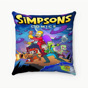 Pastele The Simpsons Guardians of The Galaxy Custom Pillow Case Personalized Spun Polyester Square Pillow Cover Decorative Cushion Bed Sofa Throw Pillow Home Decor