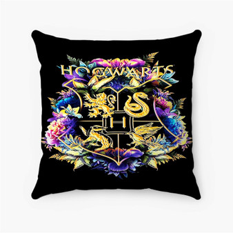 Pastele The Wizarding World Harry Potter Custom Pillow Case Personalized Spun Polyester Square Pillow Cover Decorative Cushion Bed Sofa Throw Pillow Home Decor