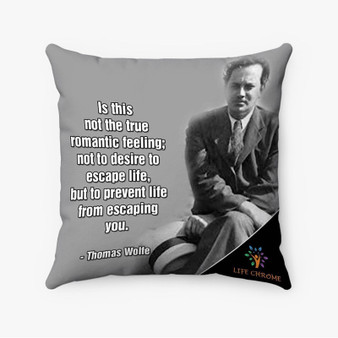 Pastele Thomas Wolfe Quotes Custom Pillow Case Personalized Spun Polyester Square Pillow Cover Decorative Cushion Bed Sofa Throw Pillow Home Decor