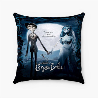 Pastele Tim Burton s The Corpse Bride Custom Pillow Case Personalized Spun Polyester Square Pillow Cover Decorative Cushion Bed Sofa Throw Pillow Home Decor