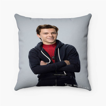 Pastele Tom Holland Spiderman Custom Pillow Case Personalized Spun Polyester Square Pillow Cover Decorative Cushion Bed Sofa Throw Pillow Home Decor