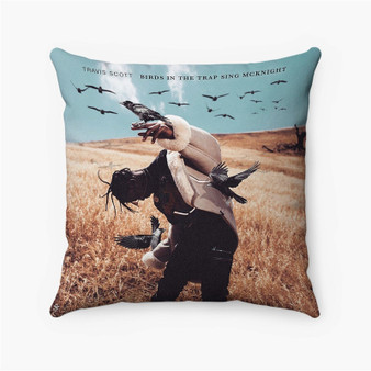 Pastele Travis Scott Days Before Birds Custom Pillow Case Personalized Spun Polyester Square Pillow Cover Decorative Cushion Bed Sofa Throw Pillow Home Decor