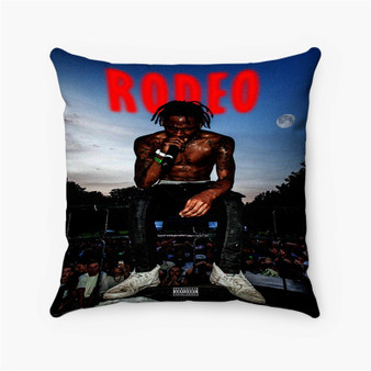 Pastele Travis Scott Rodeo Custom Pillow Case Personalized Spun Polyester Square Pillow Cover Decorative Cushion Bed Sofa Throw Pillow Home Decor