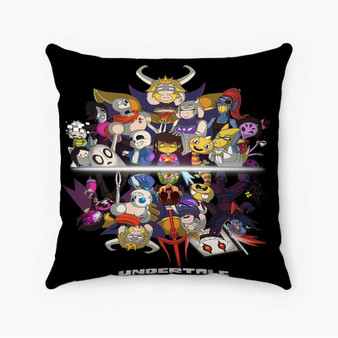Pastele Undertale Game Custom Pillow Case Personalized Spun Polyester Square Pillow Cover Decorative Cushion Bed Sofa Throw Pillow Home Decor