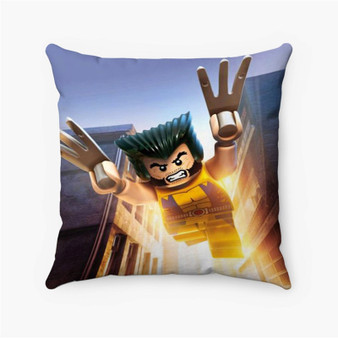 Pastele Wolverine Xmen Lego Custom Pillow Case Personalized Spun Polyester Square Pillow Cover Decorative Cushion Bed Sofa Throw Pillow Home Decor