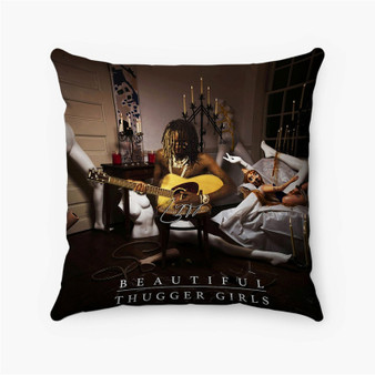 Pastele Young Thug Beautiful Thugger Girls Custom Pillow Case Personalized Spun Polyester Square Pillow Cover Decorative Cushion Bed Sofa Throw Pillow Home Decor
