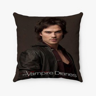 Pastele Damon Salvatore Vampire Diaries Custom Pillow Case Personalized Spun Polyester Square Pillow Cover Decorative Cushion Bed Sofa Throw Pillow Home Decor