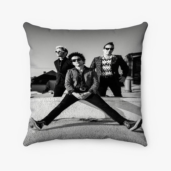 Pastele Green Day Custom Pillow Case Personalized Spun Polyester Square Pillow Cover Decorative Cushion Bed Sofa Throw Pillow Home Decor