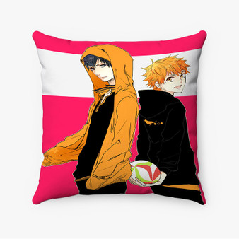Pastele Haikyuu Custom Pillow Case Personalized Spun Polyester Square Pillow Cover Decorative Cushion Bed Sofa Throw Pillow Home Decor