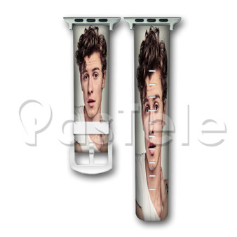 shawn mendes 2 Custom Personaliez Apple Watch Band 38mm 40mm 42mm 44mm Leather