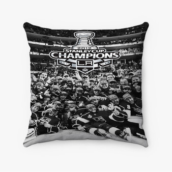 Pastele LA Kings NHL Good Art Custom Pillow Case Personalized Spun Polyester Square Pillow Cover Decorative Cushion Bed Sofa Throw Pillow Home Decor
