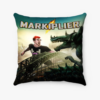 Pastele Markiplier Monster Custom Pillow Case Personalized Spun Polyester Square Pillow Cover Decorative Cushion Bed Sofa Throw Pillow Home Decor