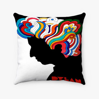 Pastele Milton Glaser Bob Dylan Poster Wall Decor Custom Pillow Case Personalized Spun Polyester Square Pillow Cover Decorative Cushion Bed Sofa Throw Pillow Home Decor