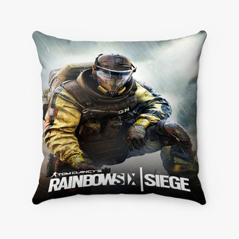 Pastele Rainbow Six Siege Tom Clancy s Custom Pillow Case Personalized Spun Polyester Square Pillow Cover Decorative Cushion Bed Sofa Throw Pillow Home Decor